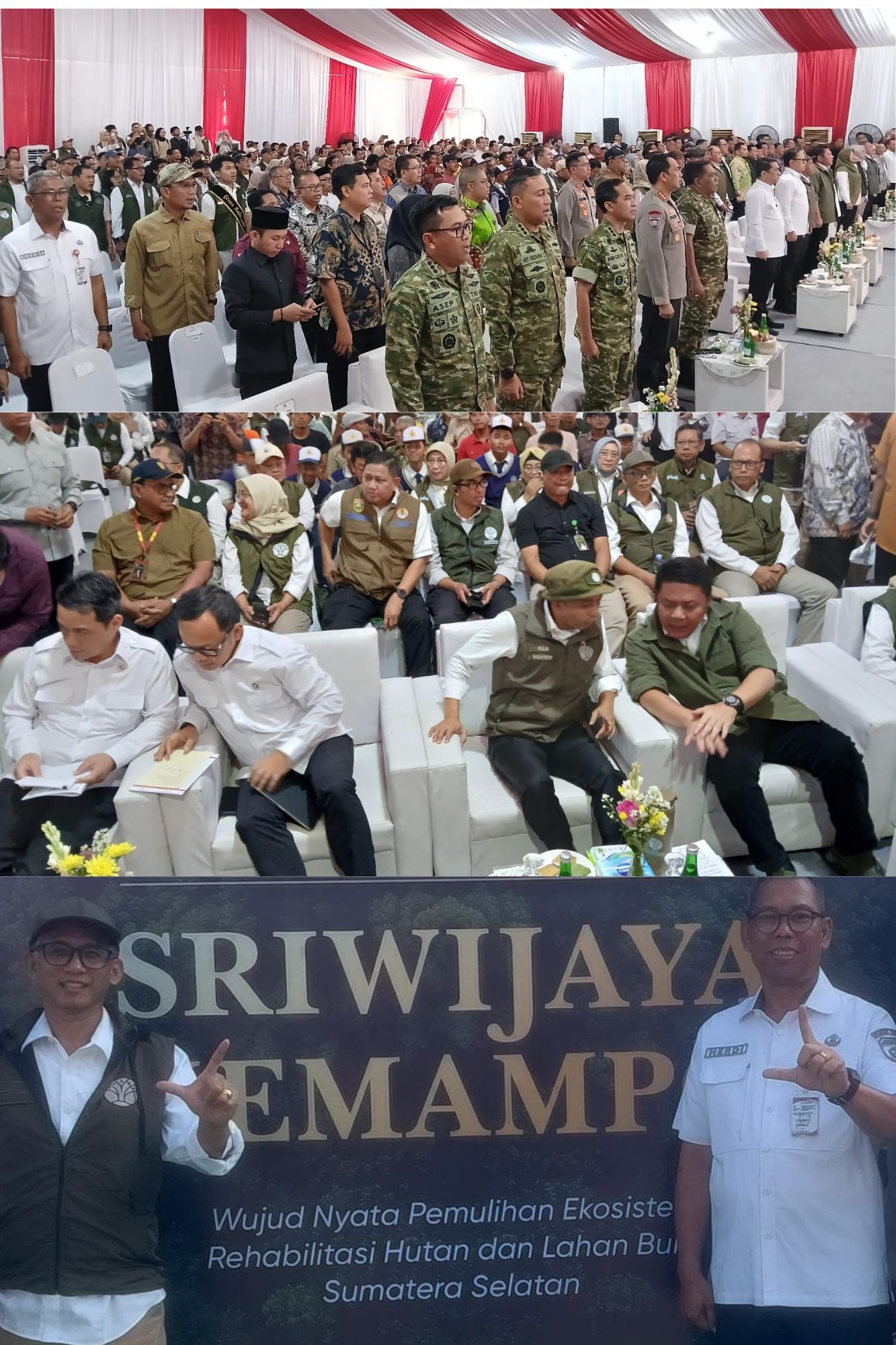 Peresmian Sriwijaya Kemampo di Sumatra Selatan Tempat Kawasan Hutan Dengan Tujuan Khusus (KHDTK) Kemampo Kec.Banyuasin III Kabupaten Banyuasin
