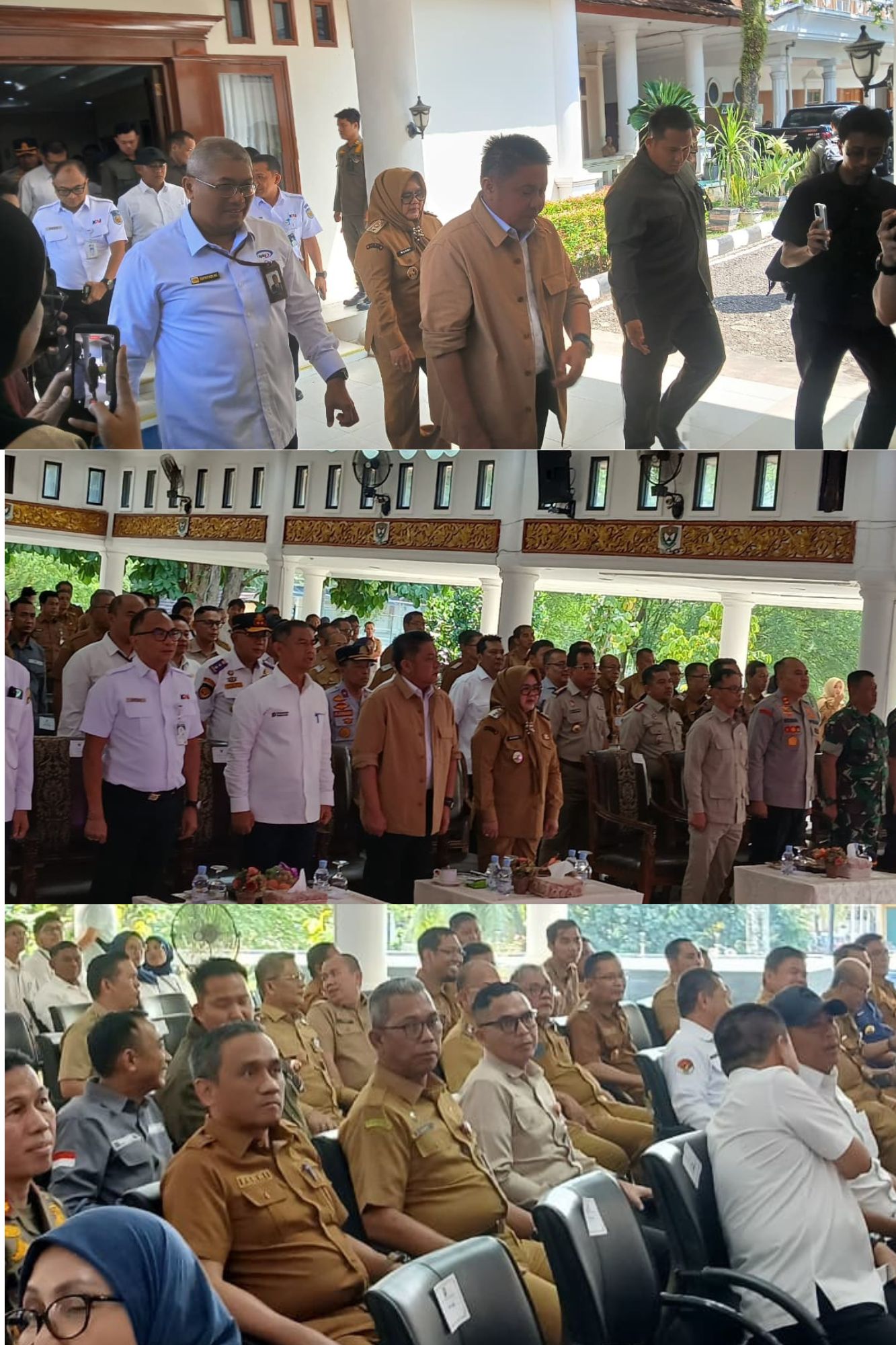 Kepala Dinas Lingkungan Hidup dan Pertanahan Provinsi Sumatera Selatan Mendampingi Bapak Gubernur Sumatera Selatan