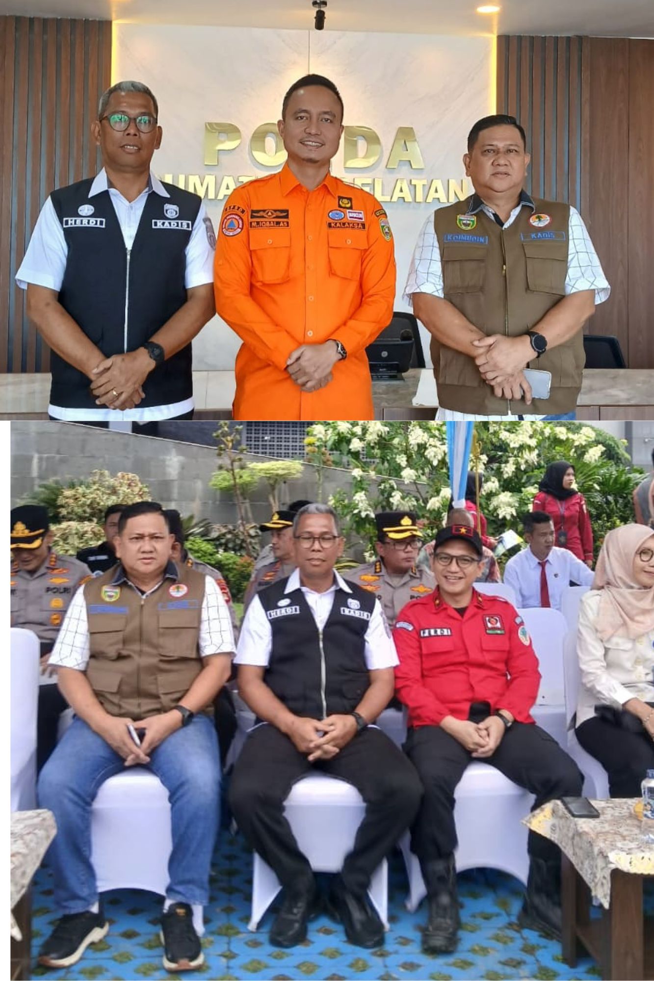 Kepala Dinas Lingkungan Hidup dan Pertanahan Provinsi Sumatera Selatan  Menghadiri Acara Apel Kesiapsiagaan dan Penutupan  Pelatihan dan Pencegahan serta Penanggulangan Karhutla Di Halaman Kantor Polda Sumatera Selatan.