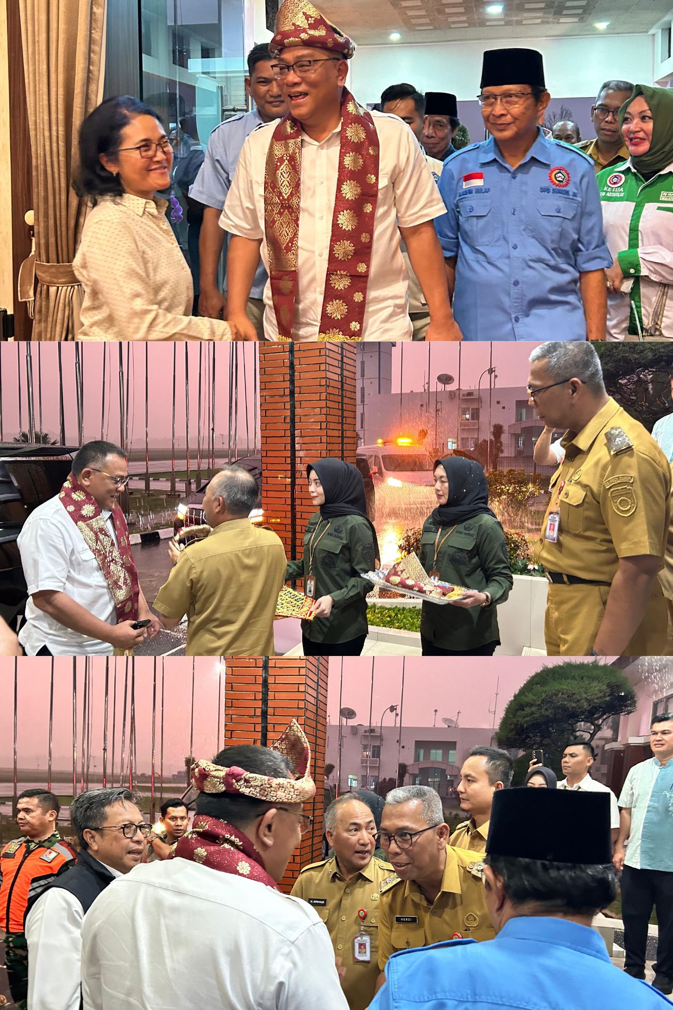 Menerima Menteri Lingkungan Datang Kemarin di Bandara Sultan Mahmud Bharudin 2 Palembang