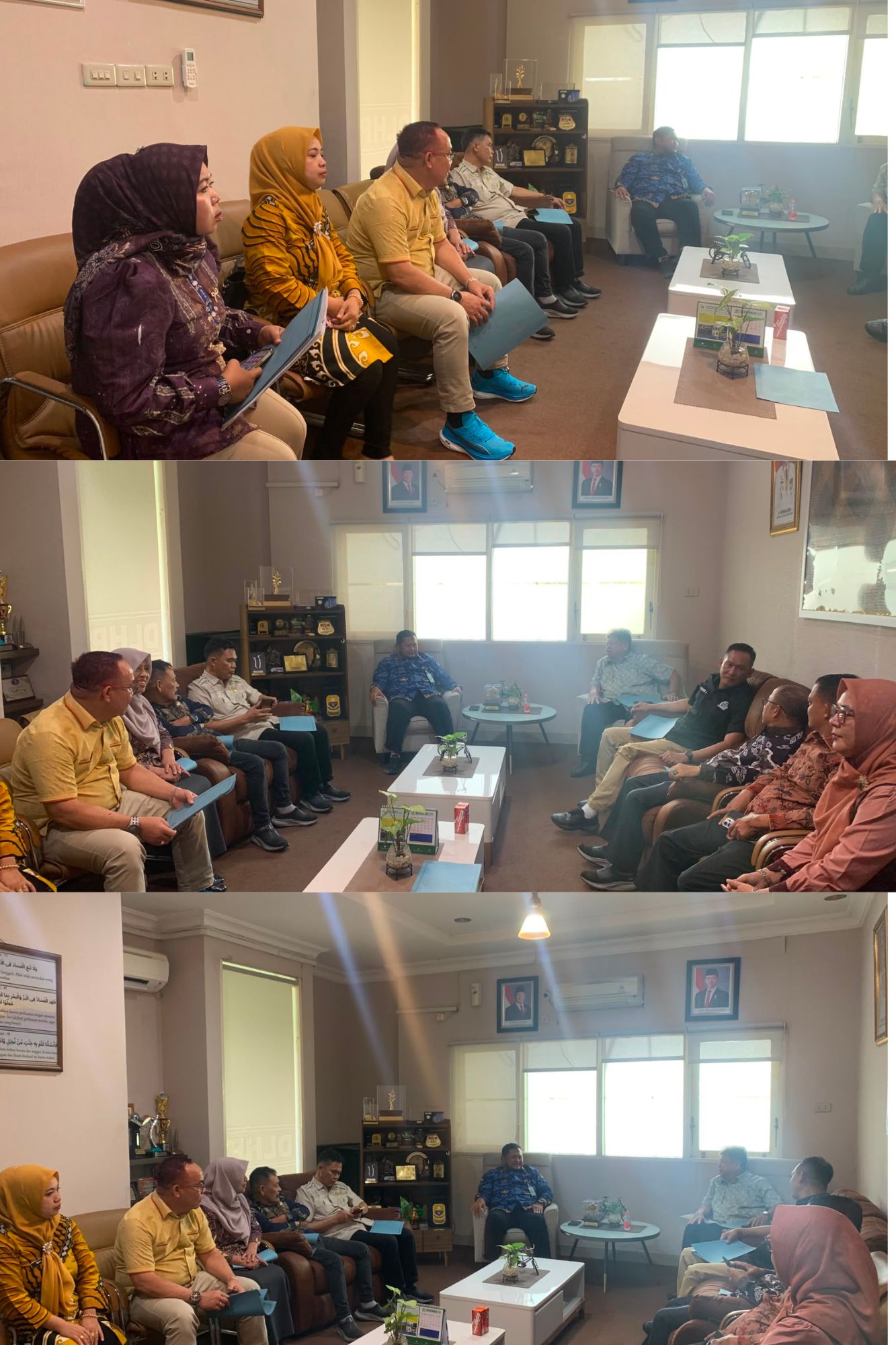Menerima audiensi dari DPRD kab. Muba 
