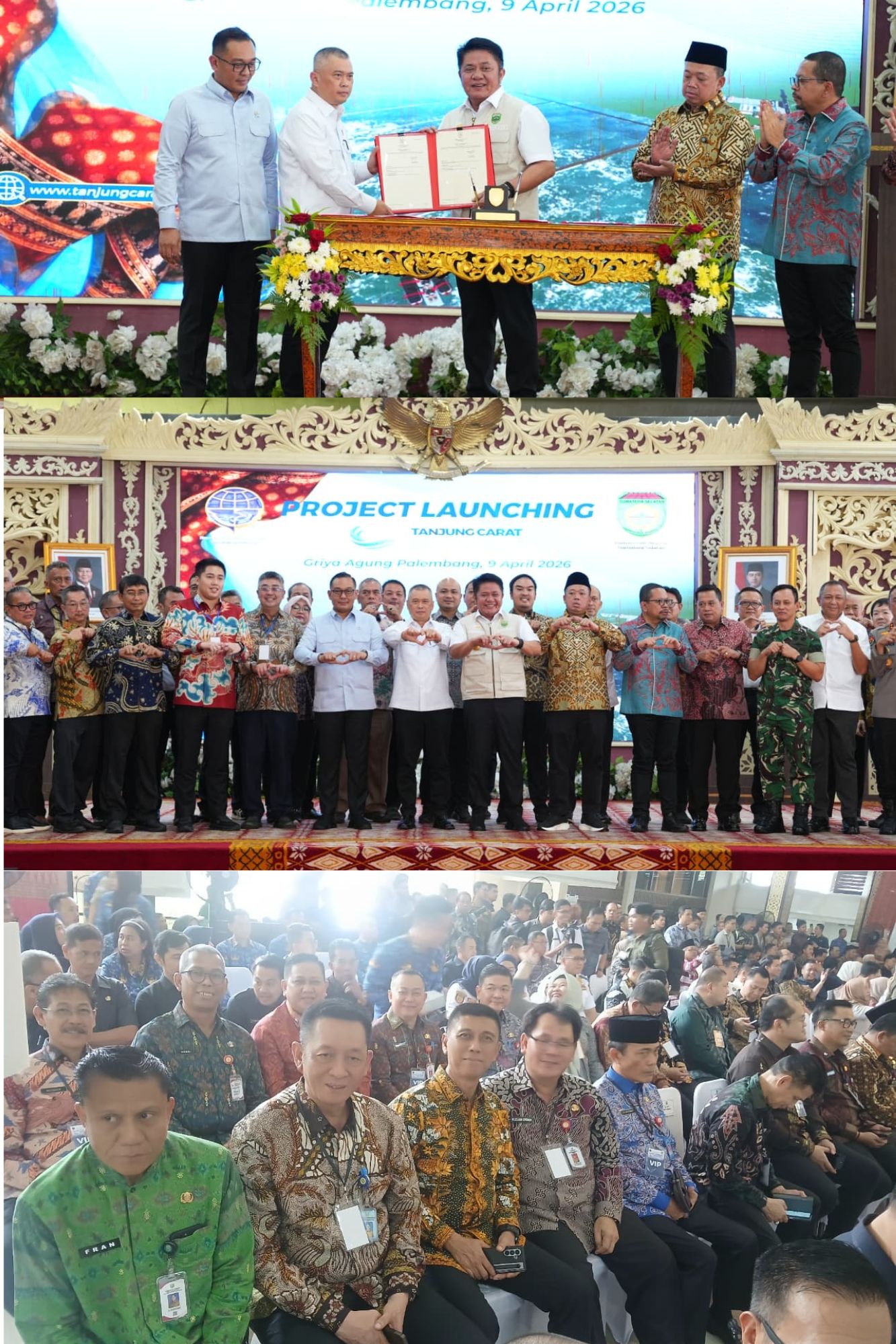 Wujudkan Mimpi 40 Tahun, Pemprov Sumsel Resmi Luncurkan Proyek Strategis Nasional Pelabuhan Tanjung Carat 
